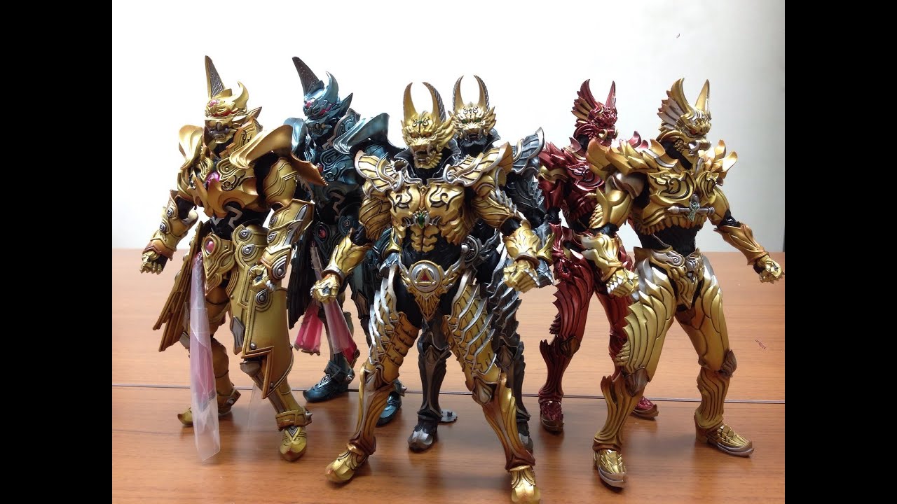 牙狼 ~闇を照らす者~ 魔戒可動シリーズ ガロ、ゼン、ガイ、金色ver