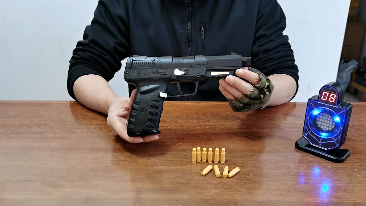 FN57 Auto Shell Ejecting Blowback Toy Gun Unboxing 2023 - FN Five