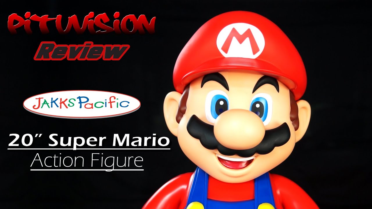 Jakks Pacific 20 inch Mario Action Figure Video Review - YouTube