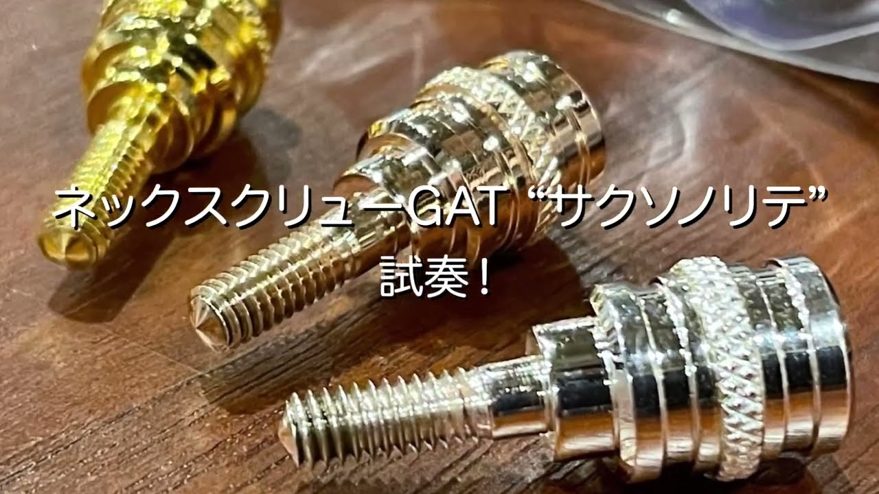 サクソノリテsaxonoritéを試奏しました！サックスネックスクリューねじ