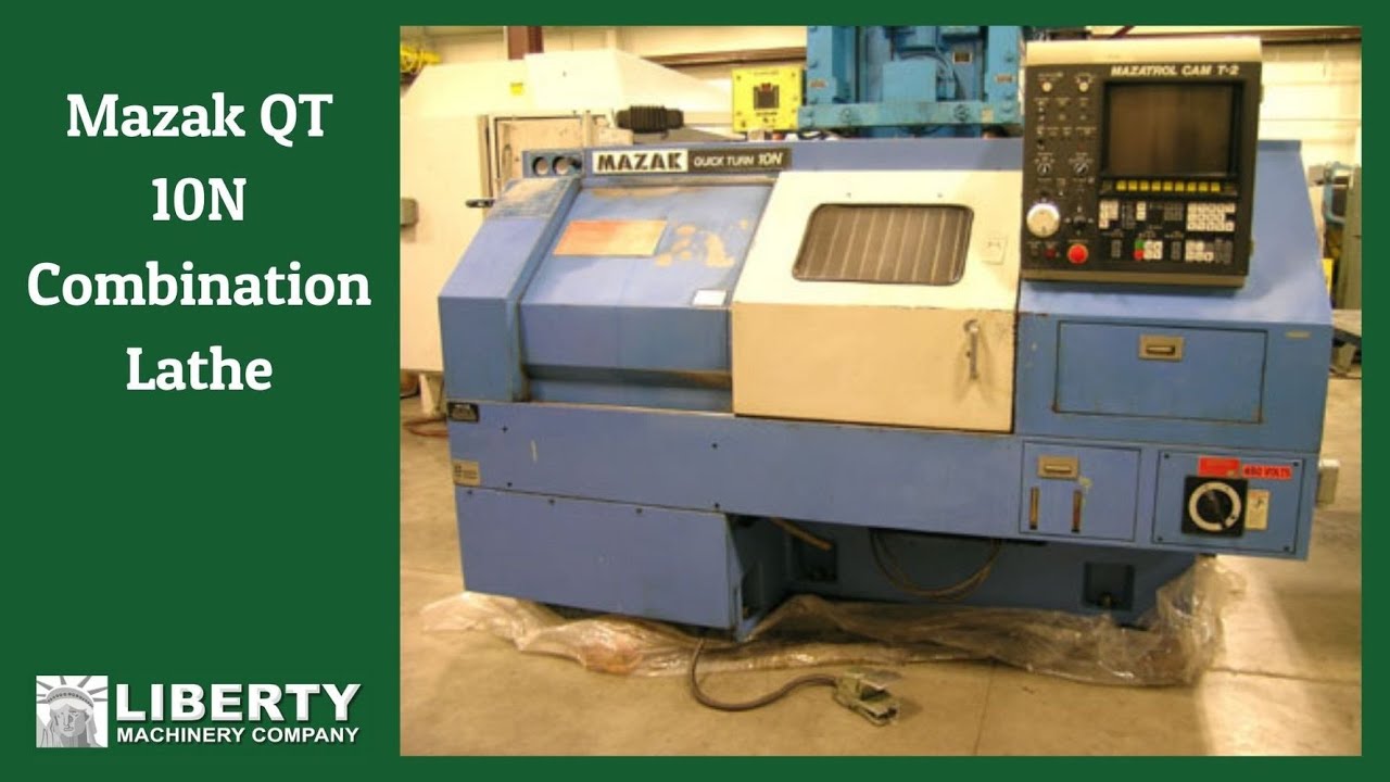 Mazak QT 10N Combination Lathe - Liberty #25099 - YouTube