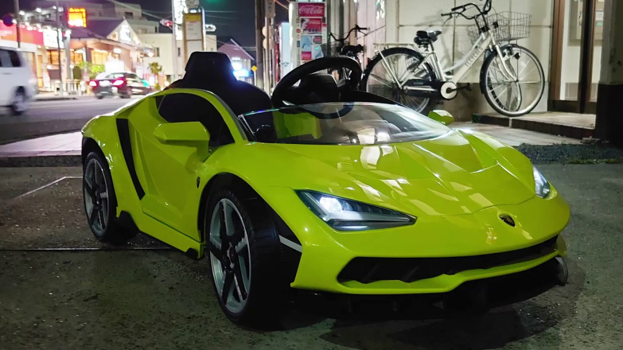 電動乗用カー【ランボルギーニ・チェンテナリオ】グリーン