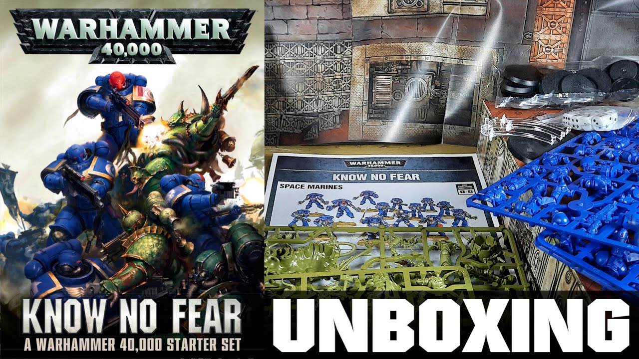 Unboxing: Know No Fear Warhammer 40K Starter Set - YouTube