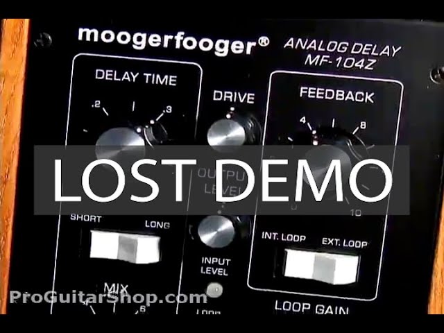 The Lost Demos: Moog MF-104Z Analog Delay - YouTube