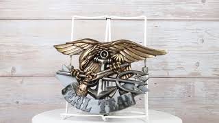 Patriotic US Navy Seal Team Eagle Anchor Trident Flintlock Pistol