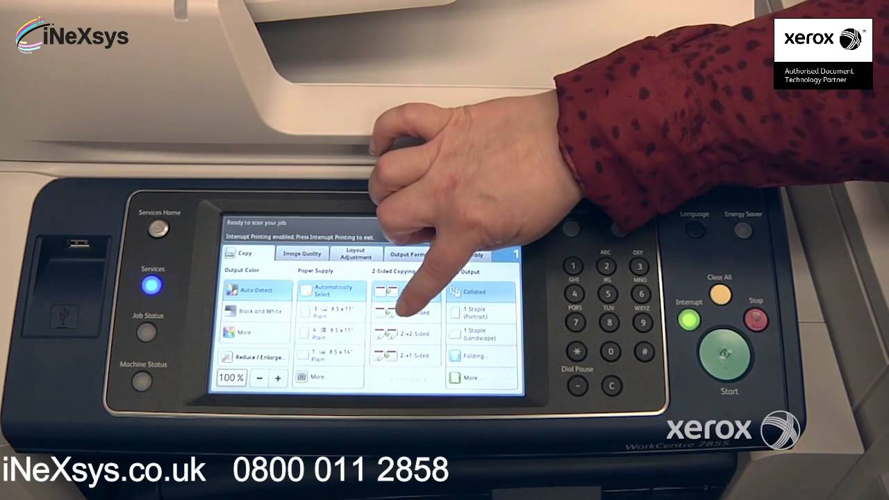 Control Panel Overview - Xerox WorkCentre 78 Series C8030 C8035