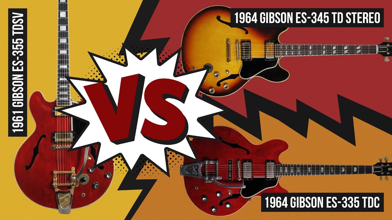 Audio Comparison: Vintage Gibson ES-335 vs Gibson ES-345 vs Gibson