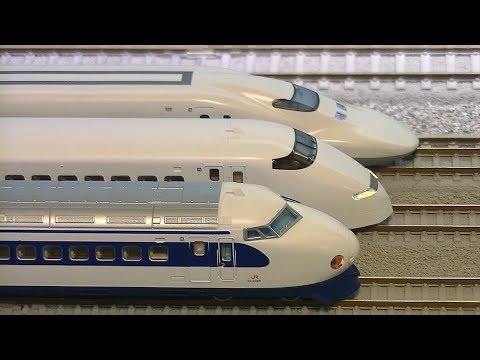 KATO・TOMIX 新幹線 0系+300系+700系 Nゲージ - YouTube