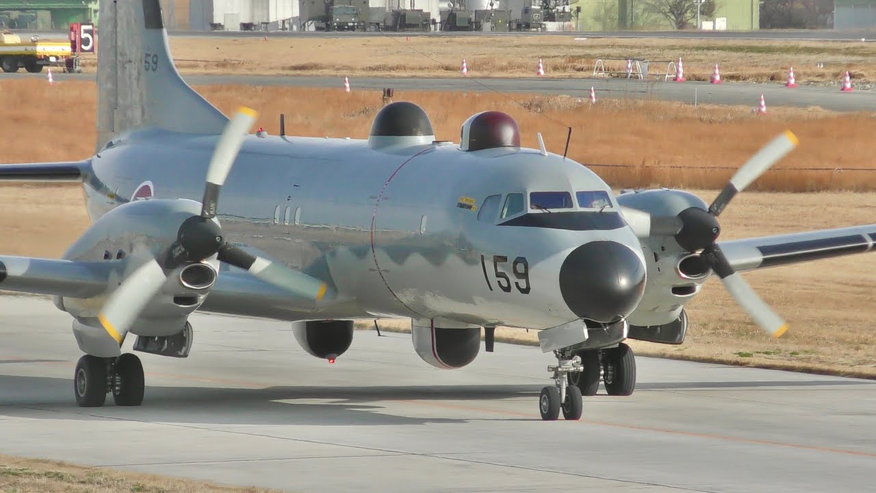 秘密の飛行機】YS-11EB 電波情報収集機 入間基地 離着陸の様子 2025/03