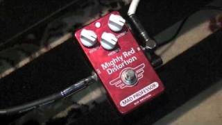 Mad Professor Mighty Red Distortion Pedal Demo - YouTube