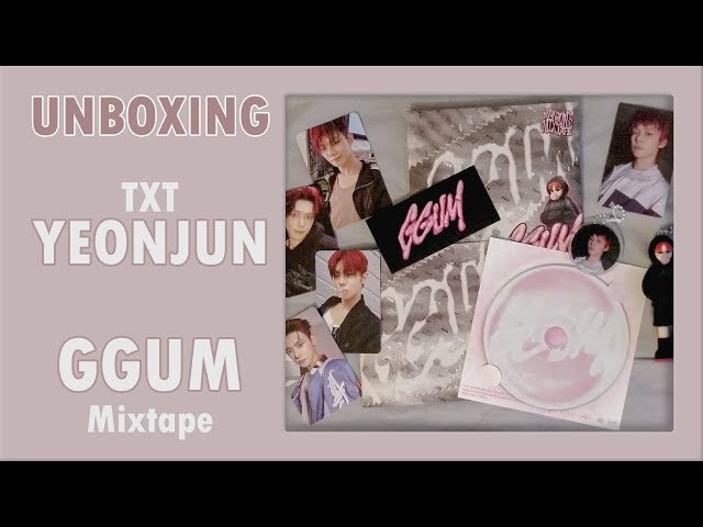 Unboxing TXT YEONJUN GGUM | Yeonjun's First Solo Mixtape! (w pre
