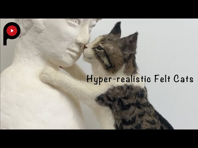 羊毛フェルトで作る超リアル猫】Hyper-realistic Felt Cats - YouTube