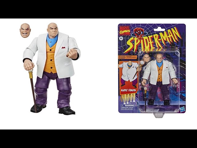 New Spider-Man Marvel Legends Kingpin Action Figure reissue back