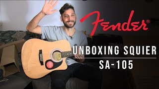 Unboxing the Fender Squier SA-105 - YouTube