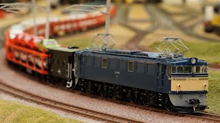 HOゲージ 16番 ムサシノモデル EF60 53 + ク5000 - YouTube