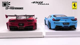 LIBERTY WALK Ferrari 458 BODYKIT - Version 1 VS Version 2 - YouTube