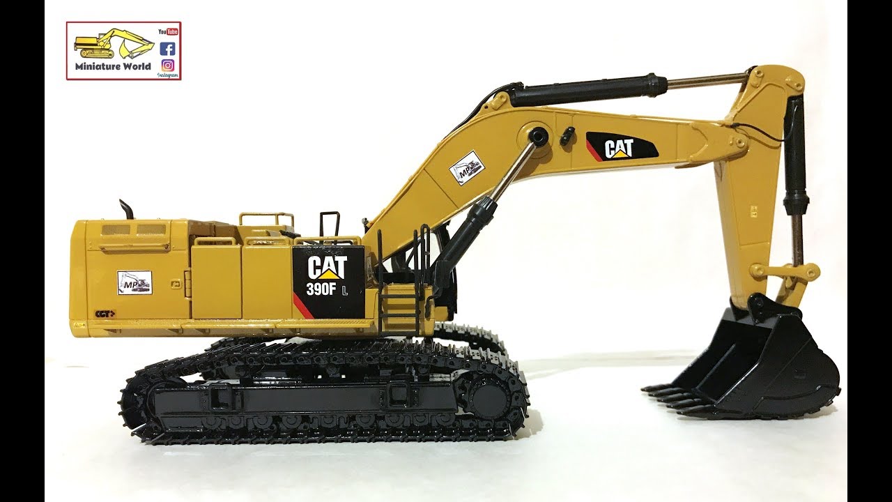 CAT 390F L- Hydraulic Excavator - Diecast Masters [1:50] - YouTube
