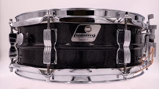Ludwig Acrolite Black Galaxy aluminum LM404 14x5 - YouTube