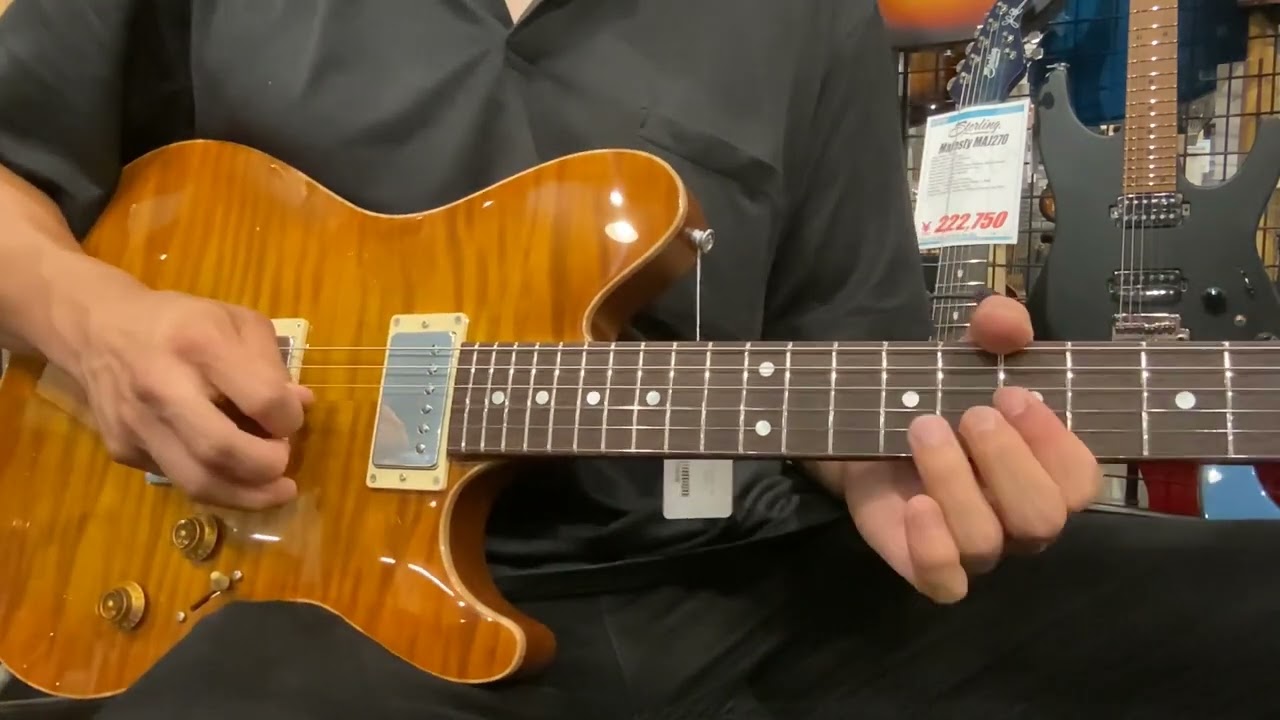 Sugi Set Neck DS496SR ECM-40th H.Maho Burst Color - YouTube