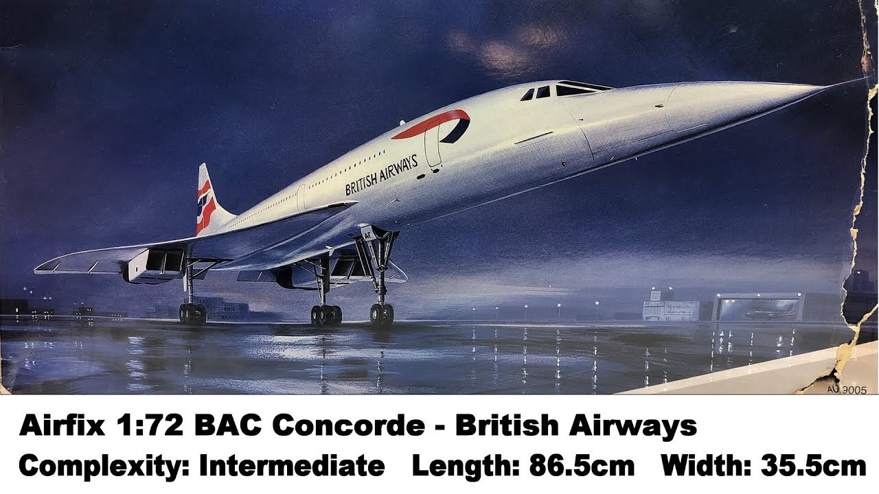 Large Scale! Airfix 1:72 BAC Concorde British Airways Kit Review
