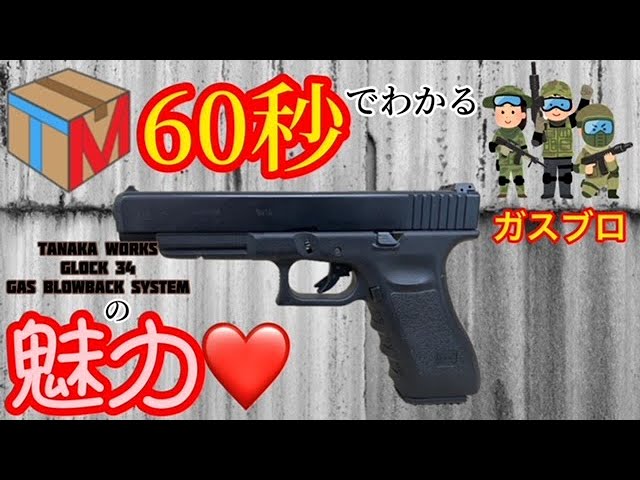 TANAKA WORKS(タナカワークス)】GLOCK 34(グロック)ガスブローバック