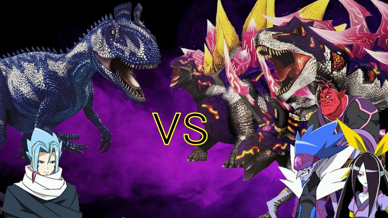 DinosaurKing] Cryolophosaurus Fierce Fight! Zanjark!! (FierceFight
