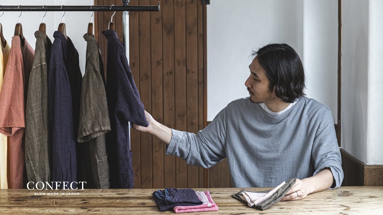 リネン ピグメントバイオ オープンカラーシャツ｜nest Robe / CONFECT