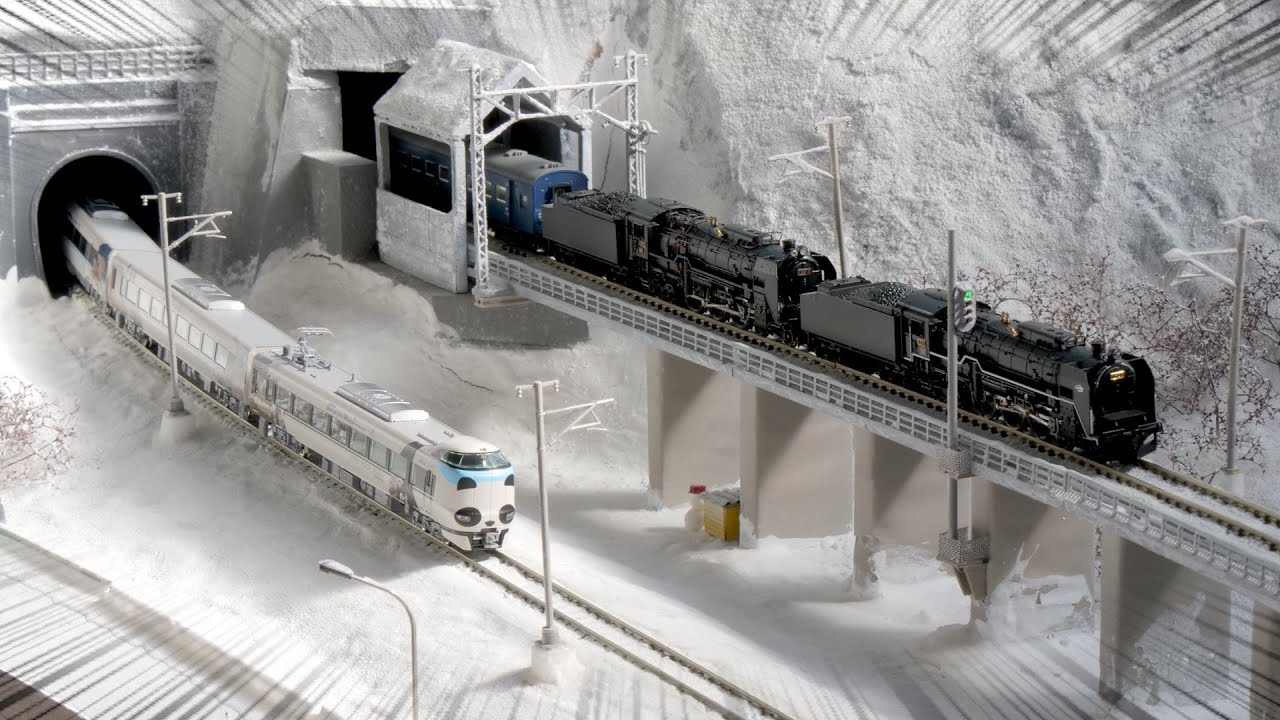 Snowy scenery layout! Recolor Tokyo Store / N gauge model train
