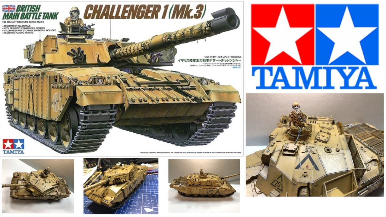 Tamiya - 1:35 Challenger 1 Mk.3 - Complete Build - YouTube