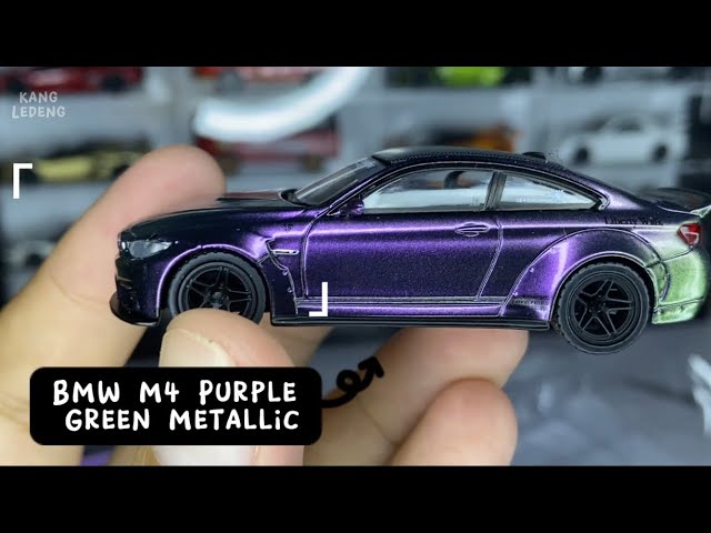 Mini GT 228 LB☆WORKS BMW M4 Purple-Green Metallic - YouTube