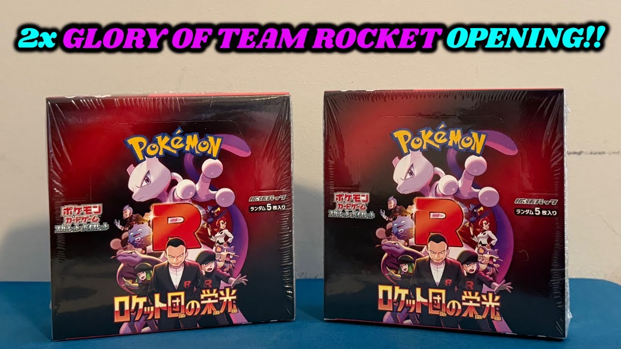 Opening TWO GLORY OF TEAM ROCKET Japanese Booster Boxes!! - YouTube