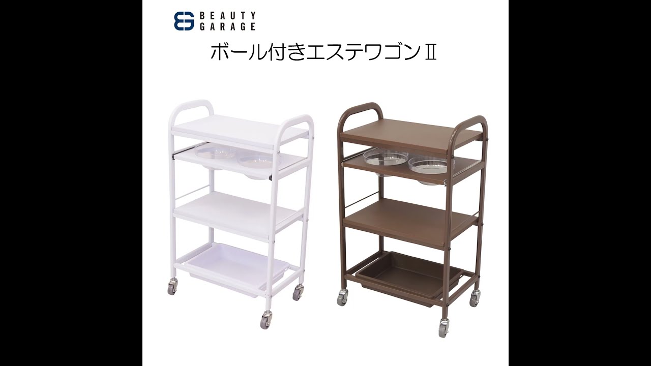 ボール付エステワゴンⅡ（ホワイト）【本体組立済】の通販・卸売り