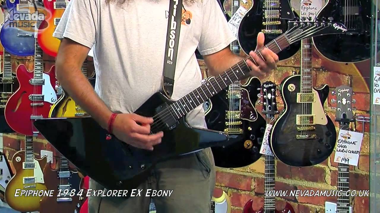 Epiphone 1984 Explorer EX Guitar Demo - PMT - YouTube
