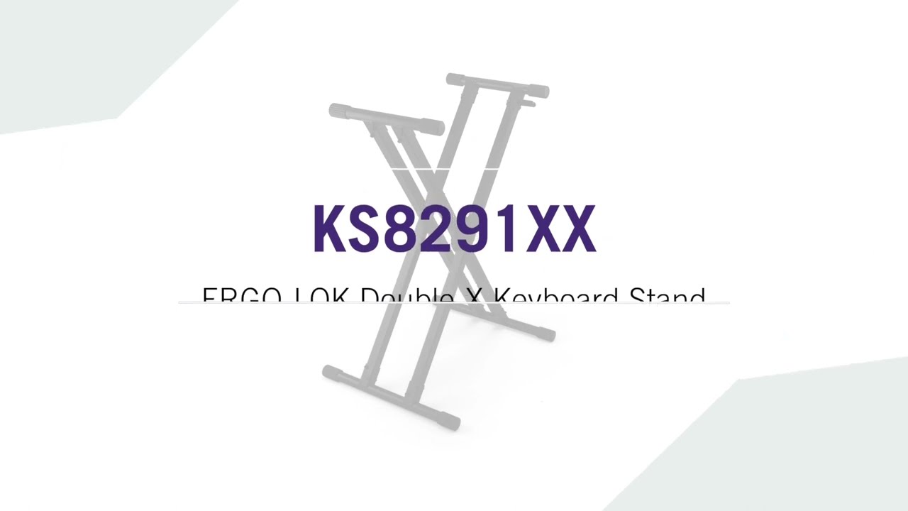 KS8291XX ERGO-LOK Double-X Keyboard Stand | On-Stage - YouTube