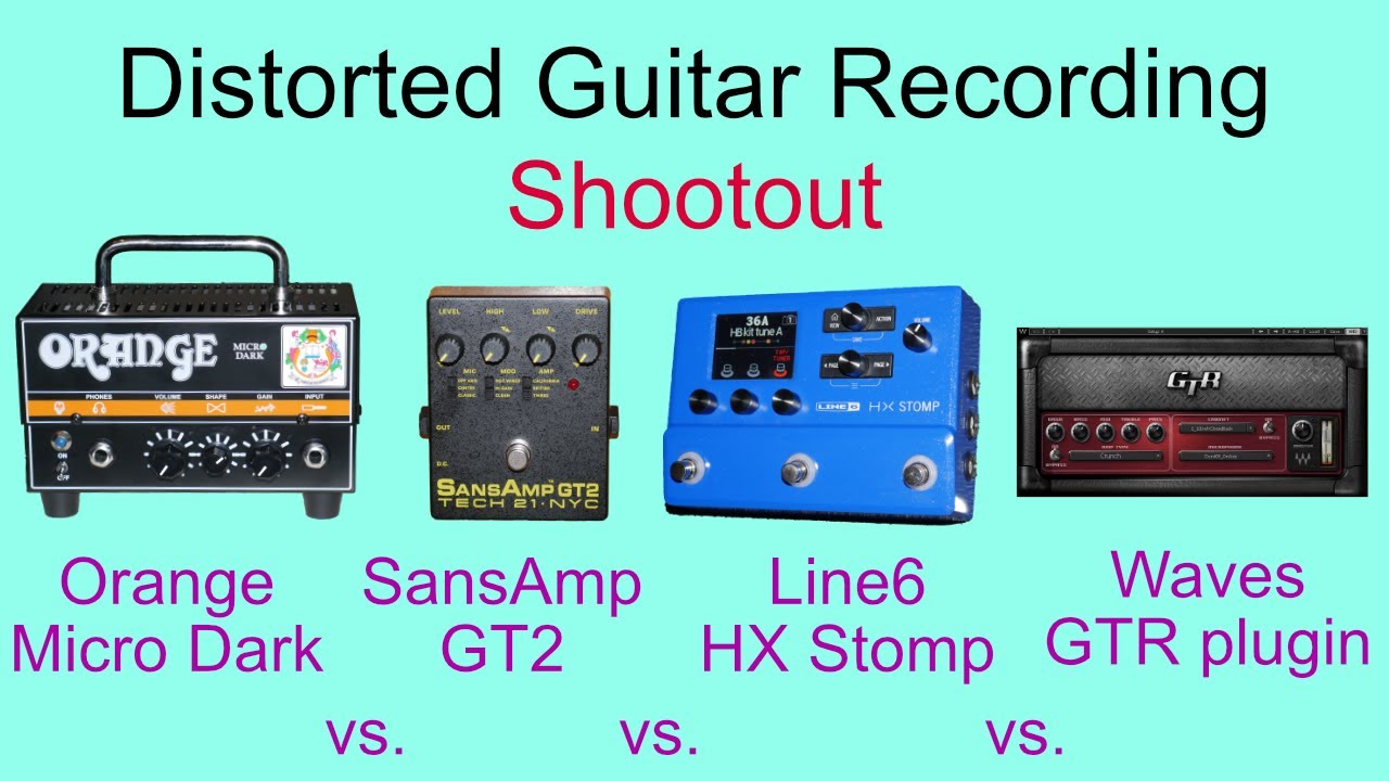 Distorted Guitar Recording Shootout - Orange Micro Dark vs. HX