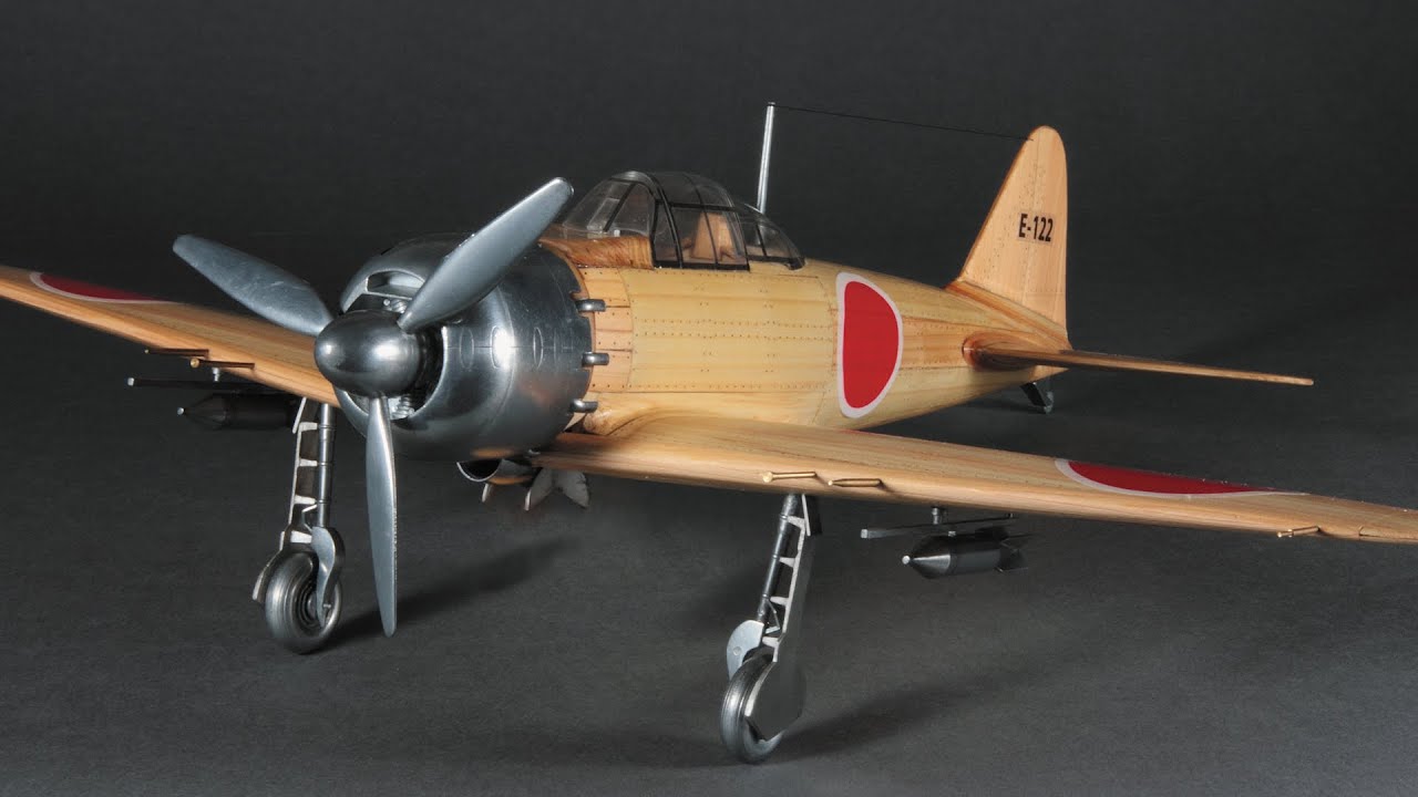 木製模型 零戦（1/24スケール・全長 378mm・完成重量 700g） - 【公式