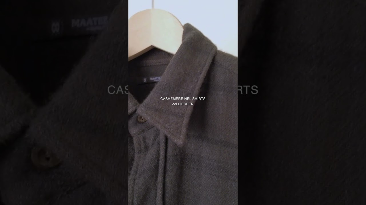 MAATEE&SONS】CASHEMERE NEL SHIRTS GRY - THIRTY' THIRTY' STORE
