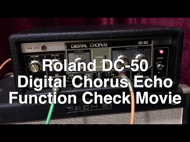 Roland DC-50 Digital Chorus Echo Function check video - YouTube