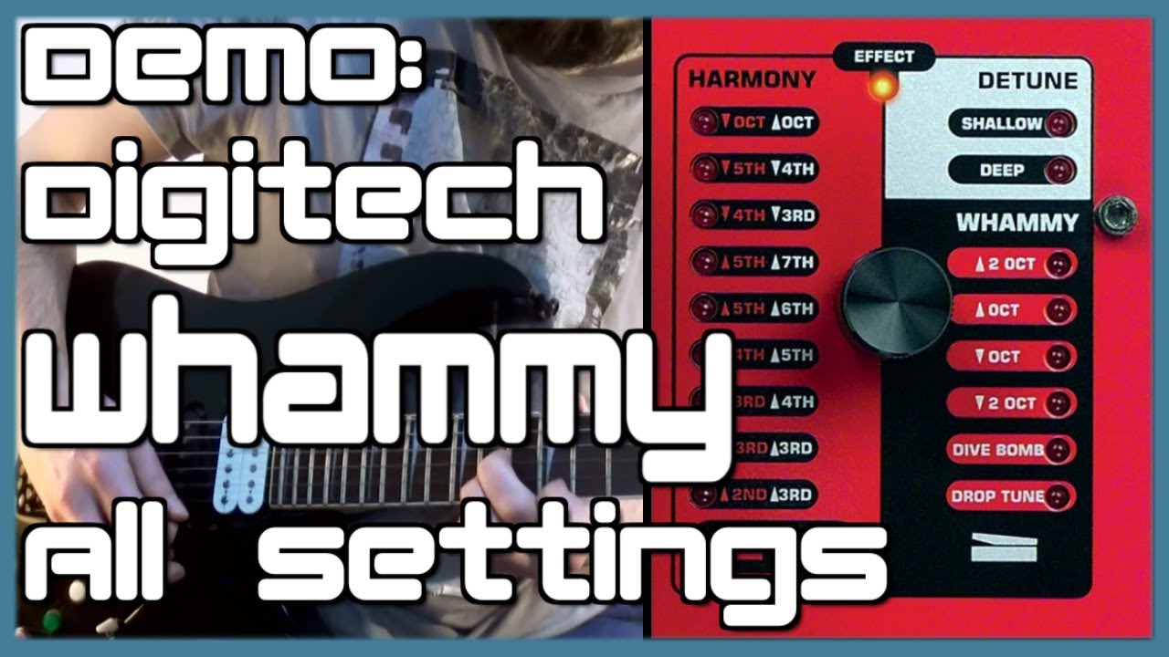 Digitech Whammy Pedal Demo Mark IV / 4: Harmony, Detune, Pitch