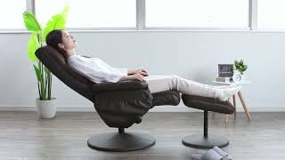 パーソナルチェア（オットマン付） Dメッシュ DBR ダークブラウン <N