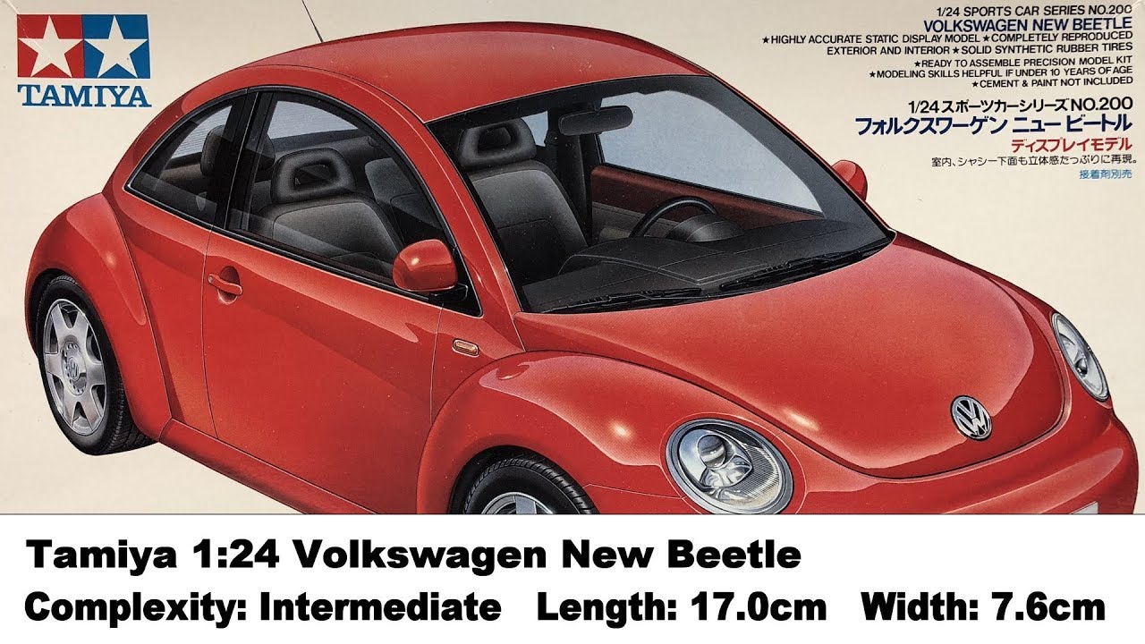 Tamiya 1:24 Volkswagen New Beetle Kit Review - YouTube