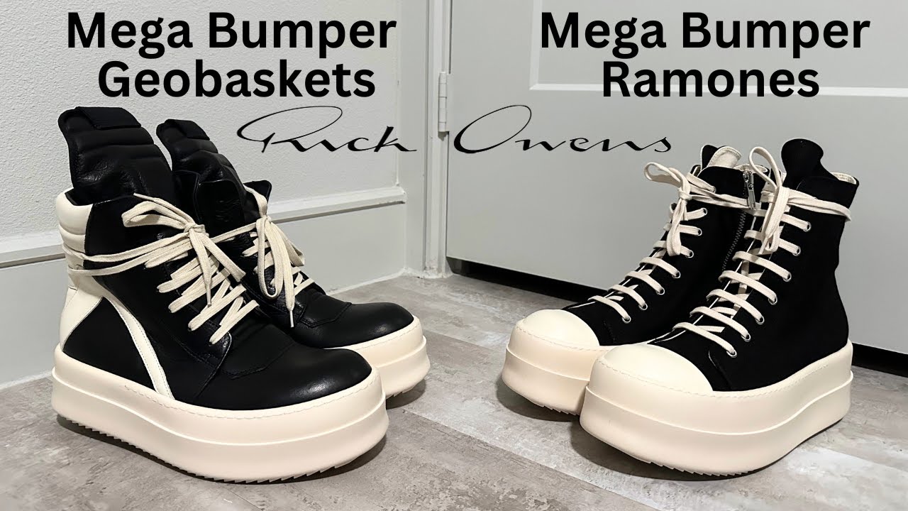 Rick Owens Mega Bumper Geobaskets & DRKSHDW Mega Bumper Ramones