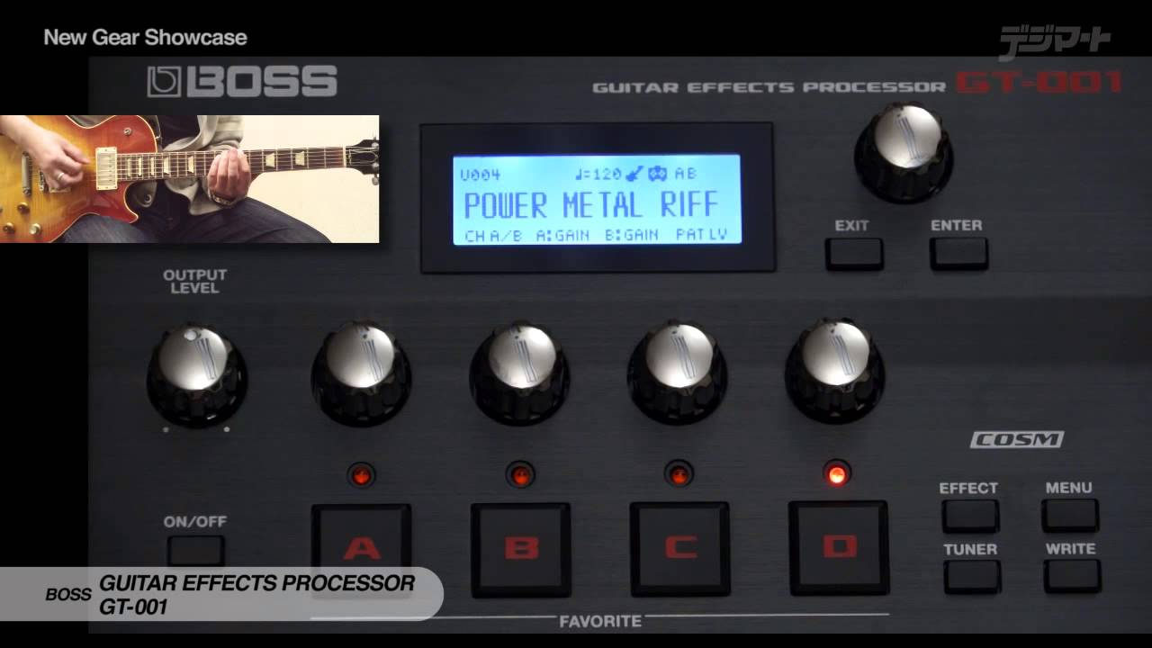BOSS / GUITAR EFFECTS PROCESSOR GT-001｜製品レビュー【デジマート