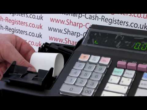 Sharp XE-A107 Cash Register How To Change The Till Roll Paper