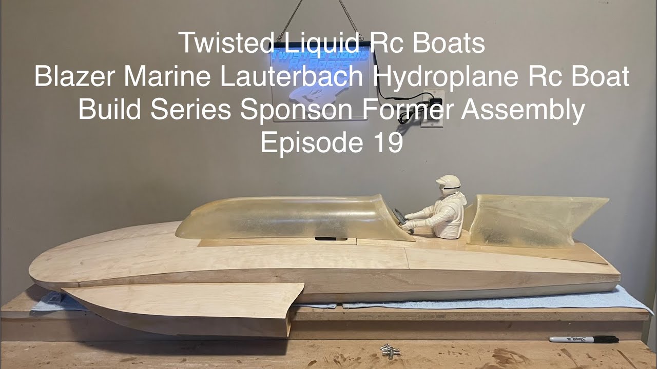 Blazer Marine Lauterbach Hydroplane Rc Boat Build Series Sponson