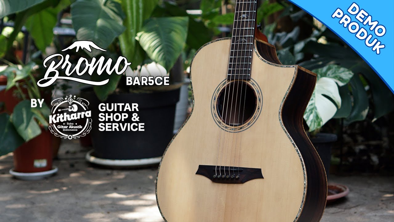 Bromo BAR 5CE All-Solid Top Cut-A-Way Acoustic/Electric Guitar