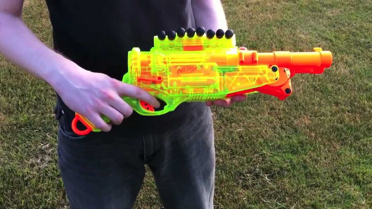 Nerf N-Strike Barrel Break - Range Test (Stock) - YouTube