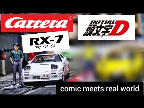 CARRERA DIGITAL 132 MAZDA RX7 FC3S INITIAL-D SLOT CAR - YouTube