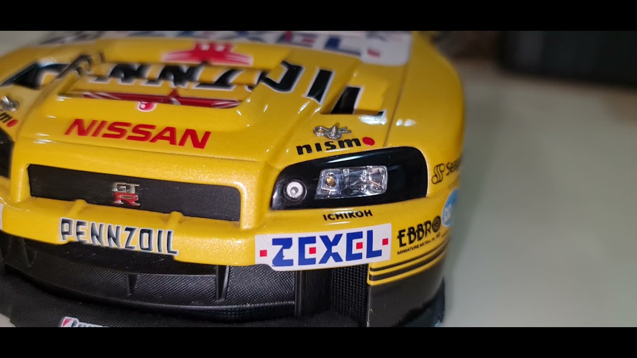 Nissan Skyline JGTC #23 Pennzoil YELLOW Skyline GTR R34 (Scale 1