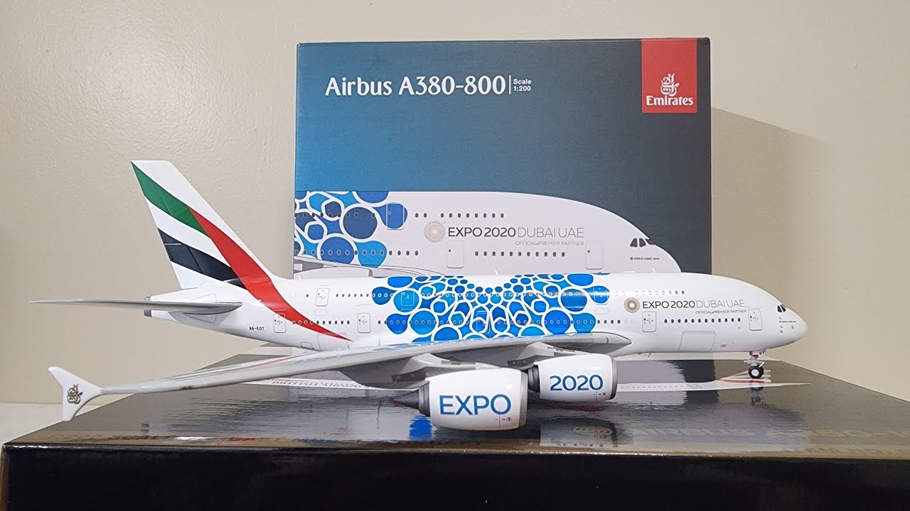 4K - 2020 Dubai Expo Be Part of The Magic Emirates Airbus A380 A6